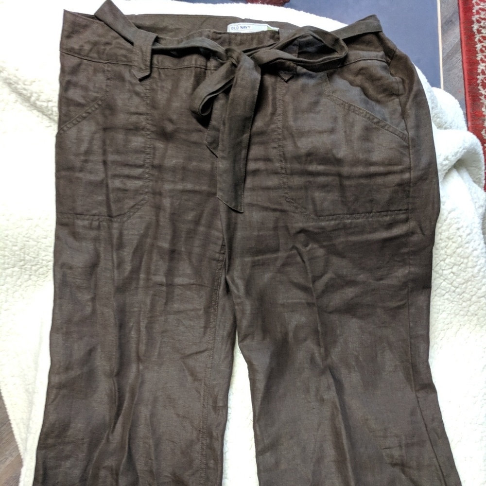 Linen capris